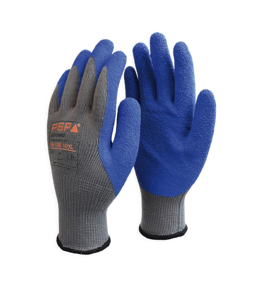 [2.01.10.150.07] PSP - Allround Latex Grip Handschoenen - EN388 3242B - 10-150 - Blauw - 2.01.10.150 (7)