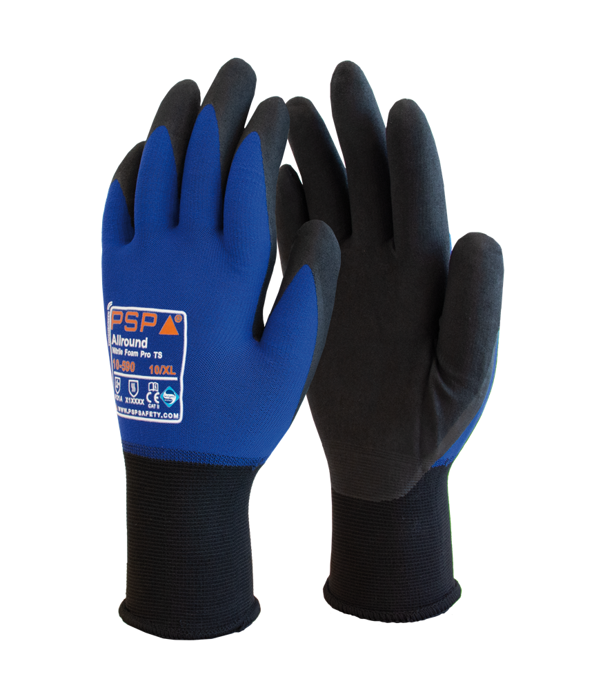 [2.01.10.590.07] PSP - Allround Handschoen - Snijweerstand Niveau A, Touchscreen - 10-590 - Blauw/Zwart (7)