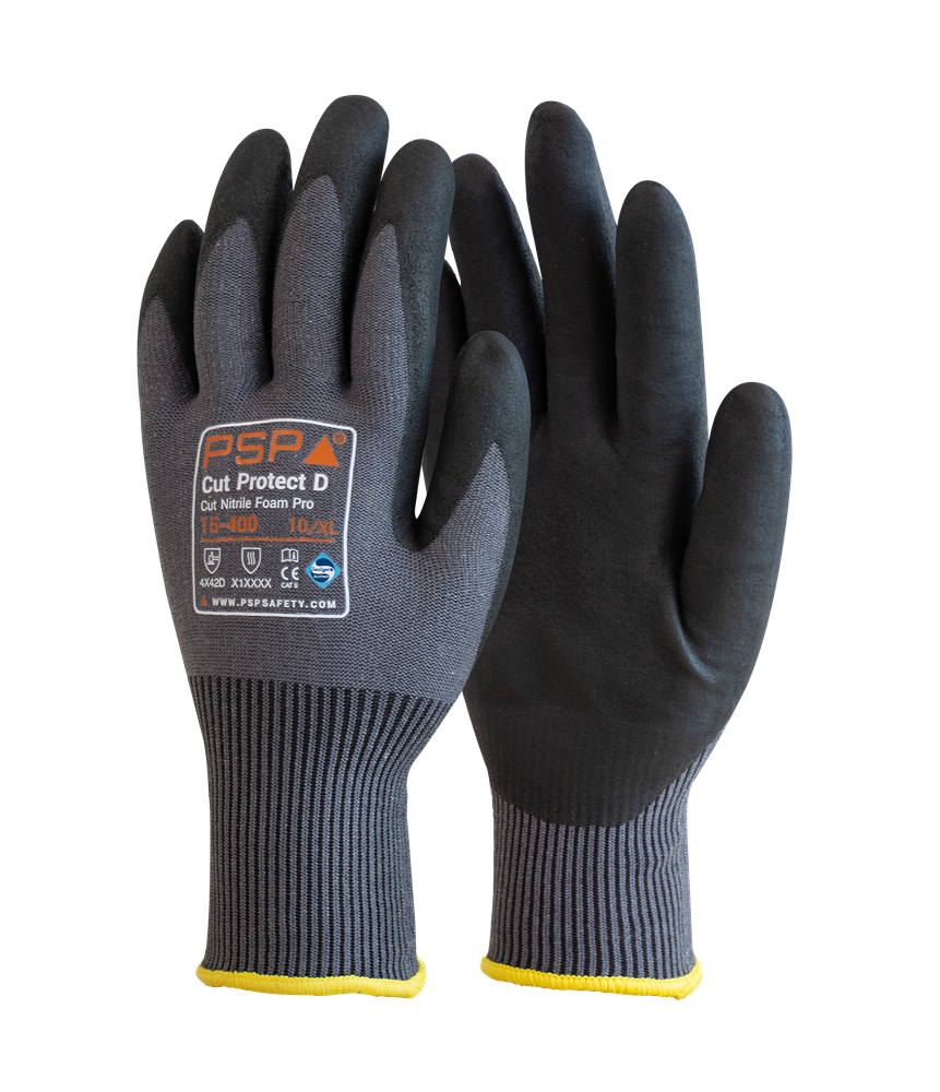 PSP - Snijbestendige handschoenen - Snijbescherming D - 15-400 - Grijs