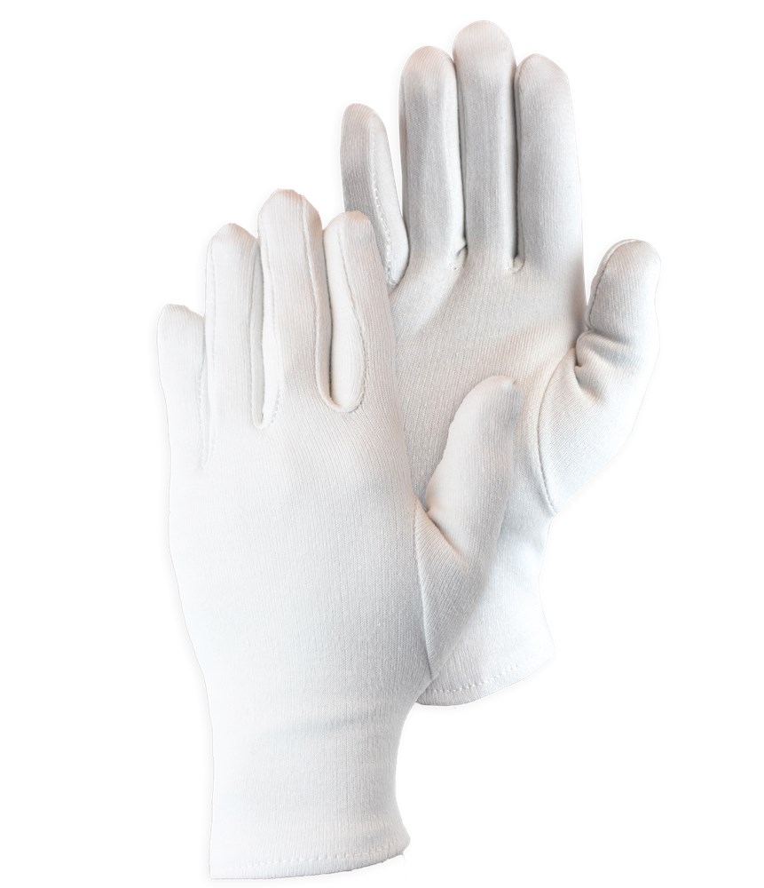 [2.02.20.240.07] PSP - Katoenen Interlock Werk handschoenen - Lichte Werkzaamheden, Vingervaardigheid - 20-240 - Wit Gebleekt (7)