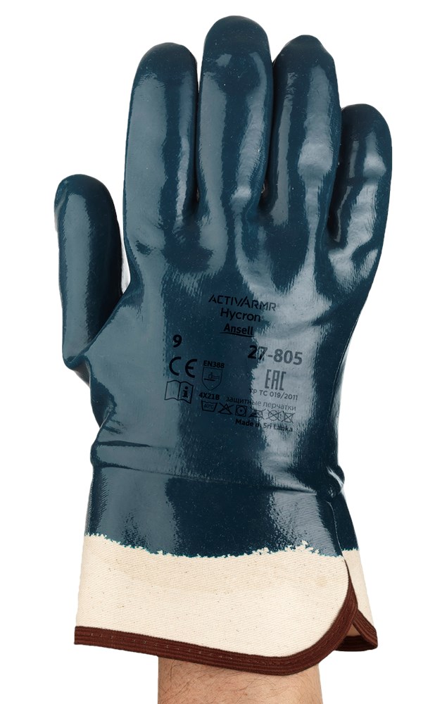 Ansell - Heavy Duty Slijtvaste Handschoenen - Hycron 27-805 - Blauw