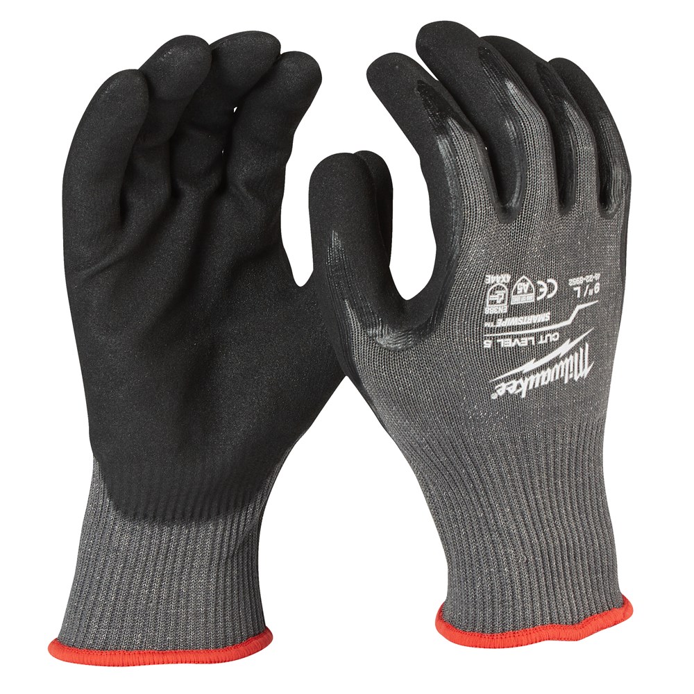 Milwaukee - Snijbestendige Handschoenen - Snijweerstand Niveau E/5, Smartswipe, Grip - Rood