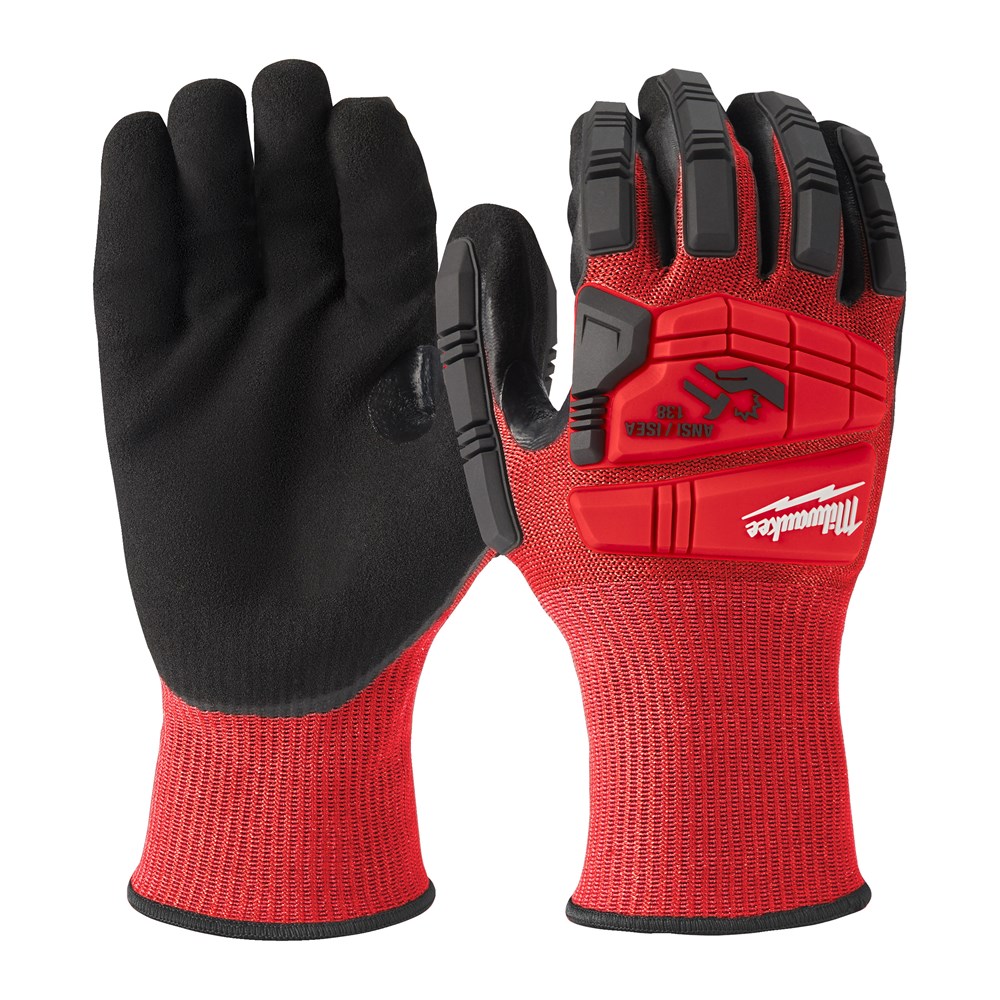 Milwaukee - Impact Snijbestendige Handschoenen - Impact Bescherming, Snijlevel C - 8127 - Zwart