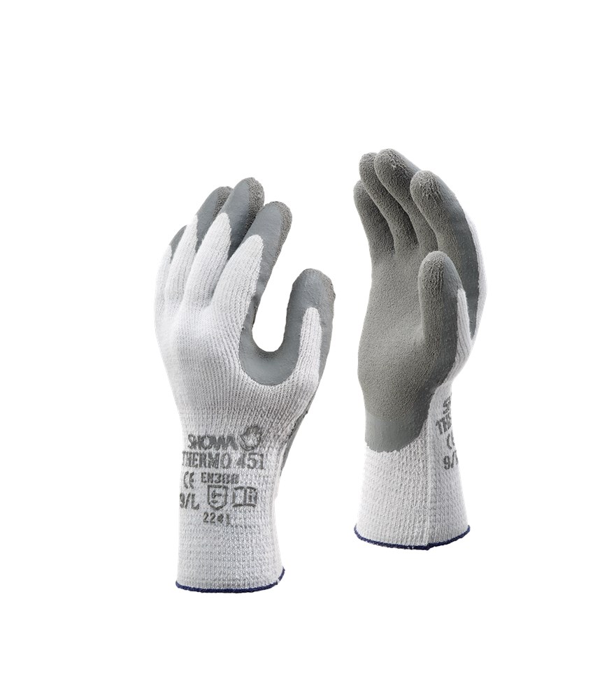 Showa - Thermisch Geïsoleerde Koude Handschoenen - Slijtvast, Ruwe Grip - 451 - Grijs