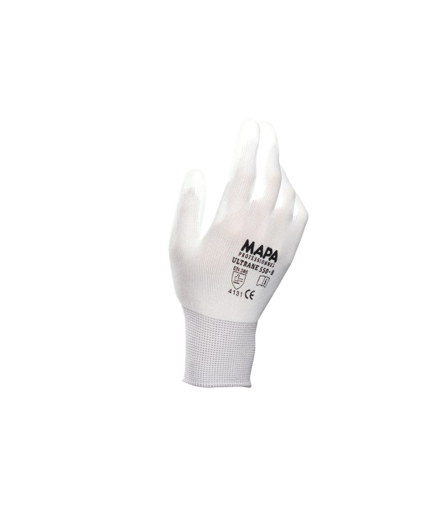 MAPA - Handling Handschoenen - EN388 4131X Mechanisch Risico - Ultrane 550 - Wit