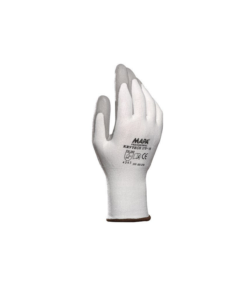 MAPA - Snijbestendige Handschoenen - Hoge Vingervaardigheid - Krytech 579 - Wit, Grijs
