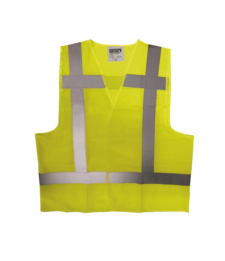 [3.01.87.250.06] PSP - High Visibility RWS Veiligheidsvest - EN ISO 20471 Klasse 2 - 87-250 - Hi-Vis Geel (XL/XXL)