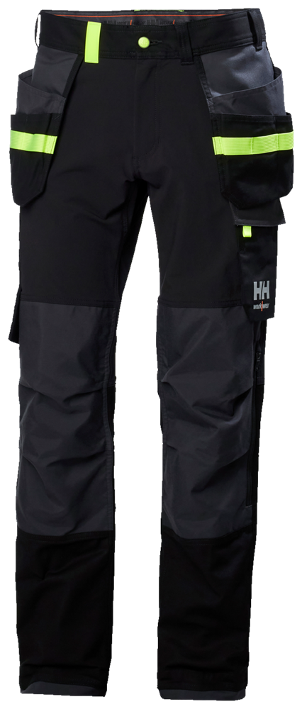 Helly Hansen - Werkbroek - 4-Way Stretch, Duurzaam - Oxford 4X Cons Broek - Zwart/Ebony - 77405