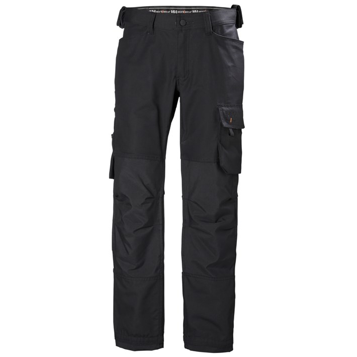 [3.27.74.629.44] Helly Hansen - Oxford Werkbroek - Duurzaam Comfort, 2-Way Stretch, Verstevigd - 77462 - Zwart - 990 (C44)