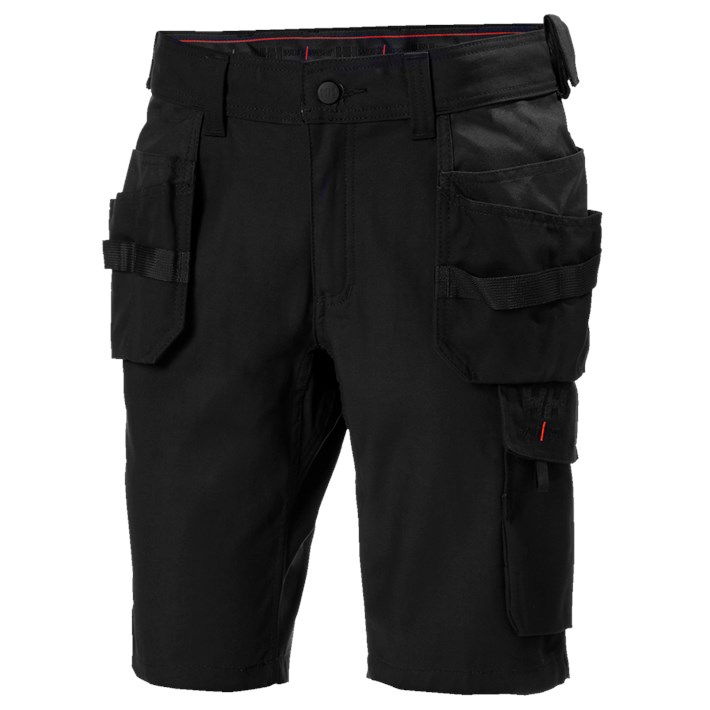 [3.27.74.639.44] Helly Hansen - Construct Short - Duurzame Stretch Verstevigde Knieën - Oxford - Zwart - 77463 (C44)