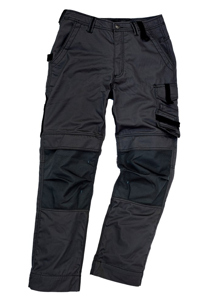 [3.44.20.592.60] Excess - Werkbroek - Meerdere Zakken, Cordura Kniebeschermerszakken - Champ 592 - Zwart/Zwart (60)