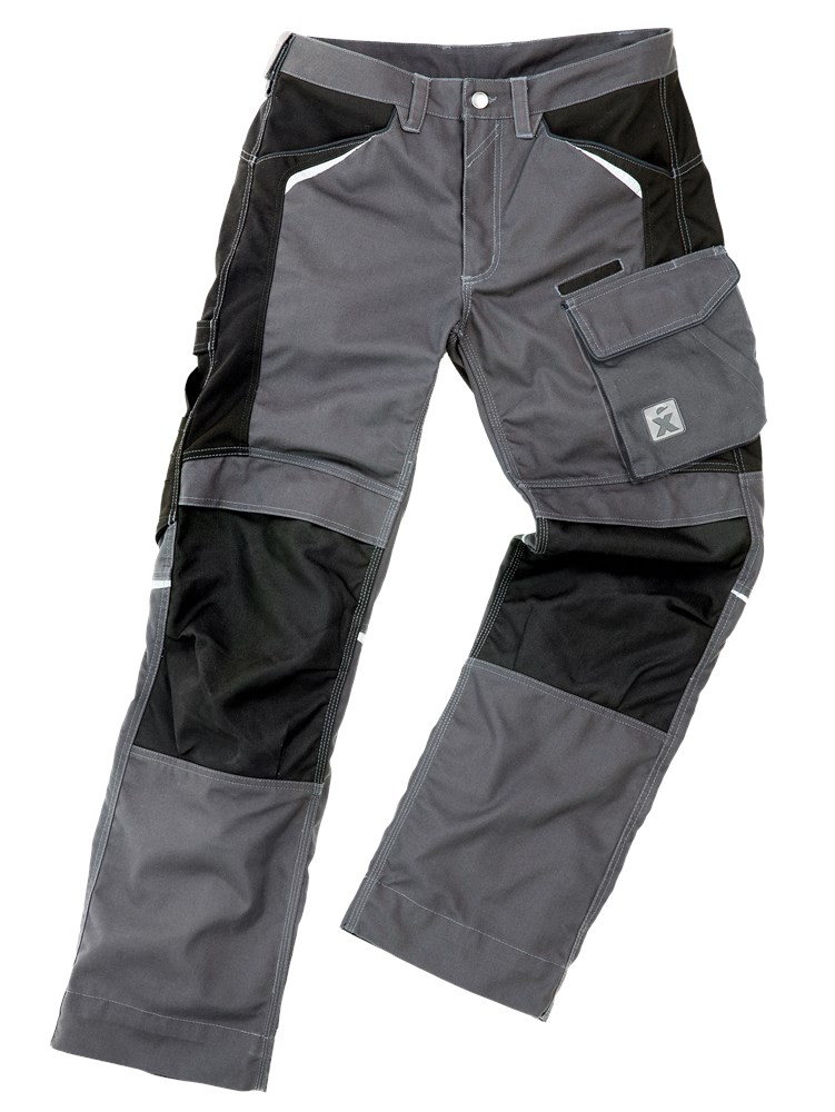 [3.44.38.513.60] Excess - Werkbroek - Duurzame Stof, Kniebeschermerszakken - Slash PRO 513 - Antraciet/Zwart (60)