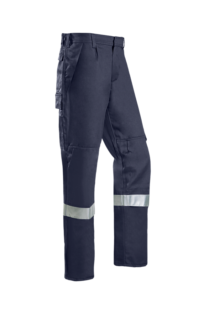 Sioen - Offshore Werkbroek - ARC Bescherming, FR, Antistatisch, Bescherming tegen Chemische Spatten, Hoge Zichtbaarheid - Corinto - Marineblauw - 012VN3PFA