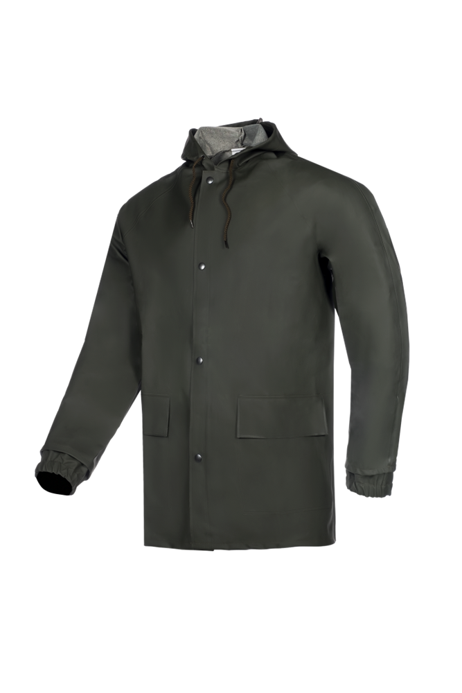 Sioen - Regenjas - Waterdicht, Winddicht, Scheurbestendig - Brest - Groen Kaki - 1692A2B01