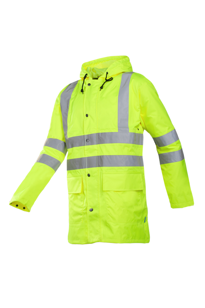[3.75.19.803.03] Sioen - Hi-Vis Regenjas - EN ISO 20471 Klasse 3, EN 343 Klasse 3-4 - Monoray - Fluo Geel - 198A (S)