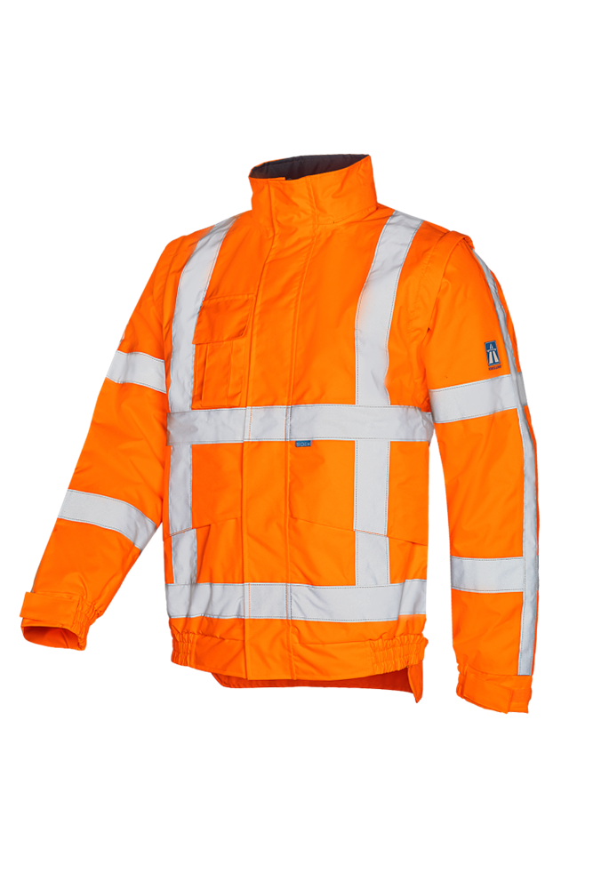 Sioen Hi-Vis Bomberjack Water- & Winddicht, Afneembare Mouwen Diezel Fluo Oranje 351A