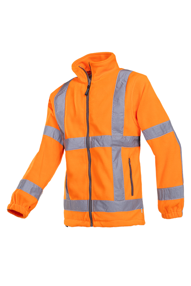 [3.75.35.301.03] Sioen - Hi-Vis Fleece Jas - Winddicht, Koudebescherming - Berkel - Fluo Oranje - 353AA2TX2 (S)
