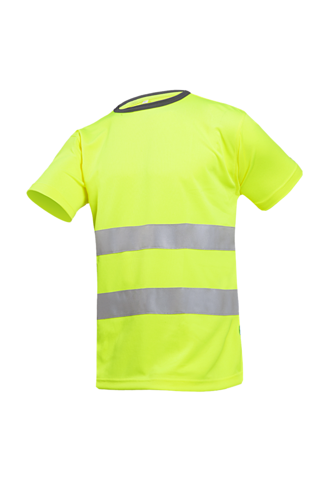 [3.75.38.672.03] Sioen Hi-Vis T-shirt EN ISO 20471 Class 2 Cartura Fluo Geel 3867A2MBE (S)