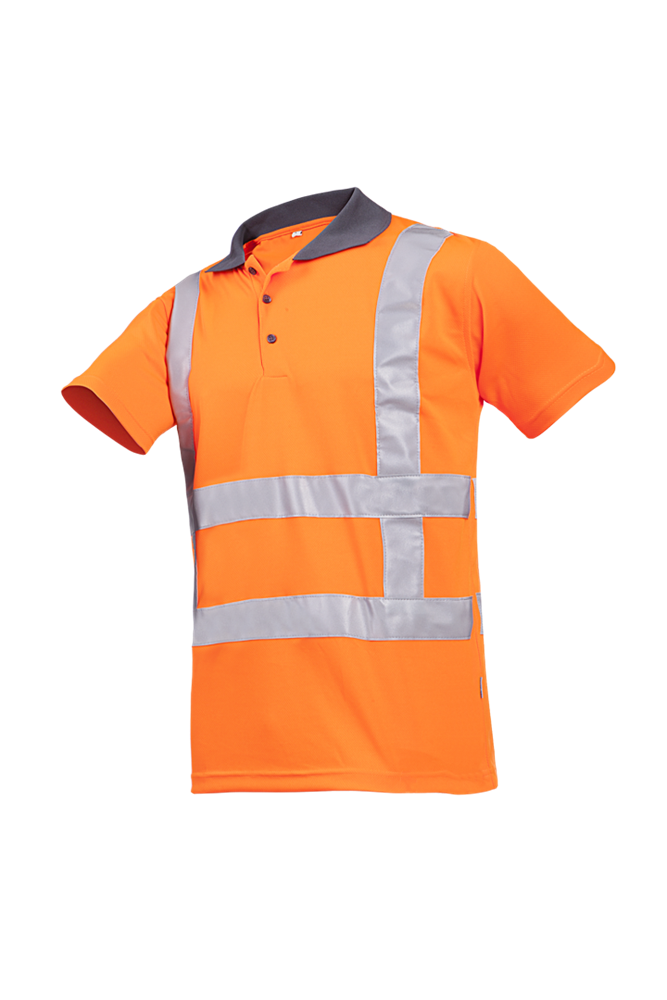 [3.75.38.681.03] Sioen - Hi-Vis Poloshirt - EN ISO 20471 Klasse 2 - Genari - Fluorescerend Oranje - 3868A2MBE (S)