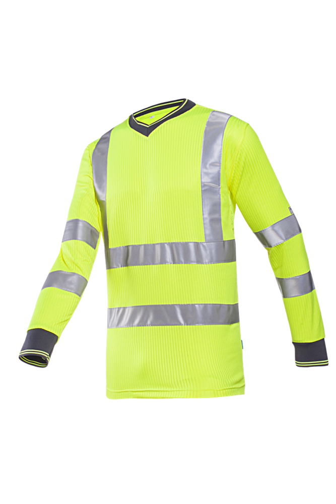 Sioen - Goed zichtbaar T-shirt - EN ISO 20471 Klasse 3 - Bresso - Fluogeel - 3890A2MV1