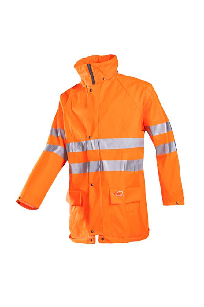 Sioen - Signalisatie Regenjas - EN ISO 20471 Klasse 3, EN 343 Klasse 4-1 - Kassel - Fluorescerend Oranje - 4279A2FE0