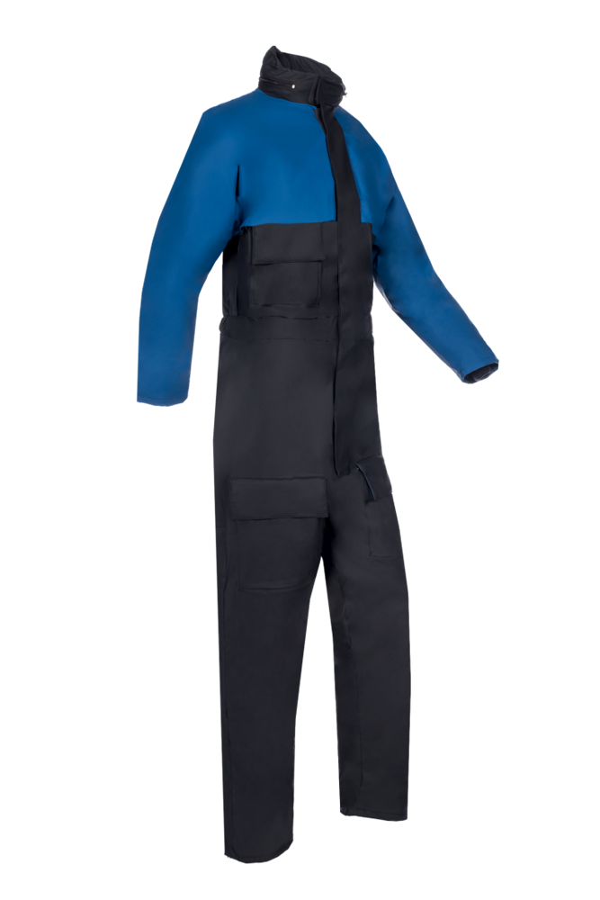Sioen - Winter Regen Overall - Waterdicht, Winddicht, Koudebescherming - Lillehammer - Marine/Korenblauw - 4990A2F01