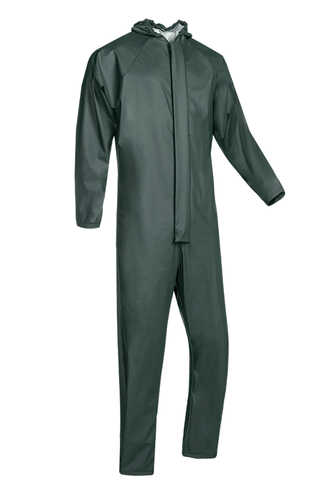 [3.75.62.181.03] Sioen - Waterdichte Winddichte Overall - Herford - Groen Kaki - 6218A2FE0 (S)