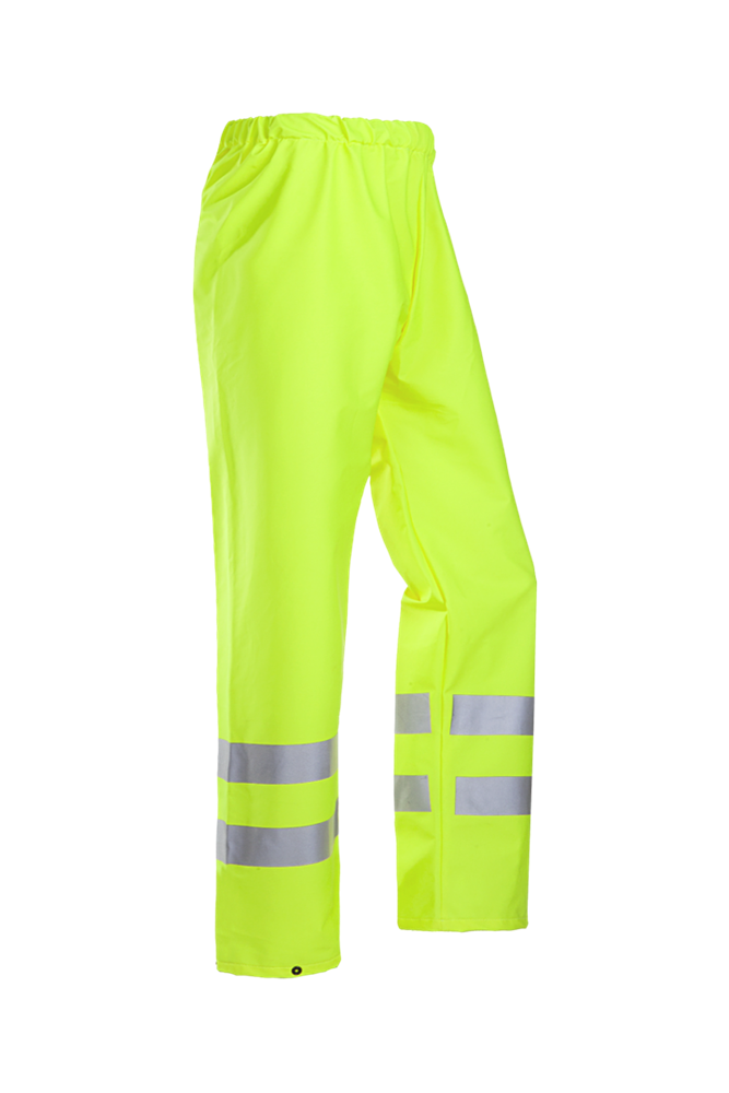 Sioen - Regenbroek met Hoge Zichtbaarheid - Waterdicht, Winddicht, Reflecterend - Bastogne - Fluorescerend Geel - 6361A2FE0