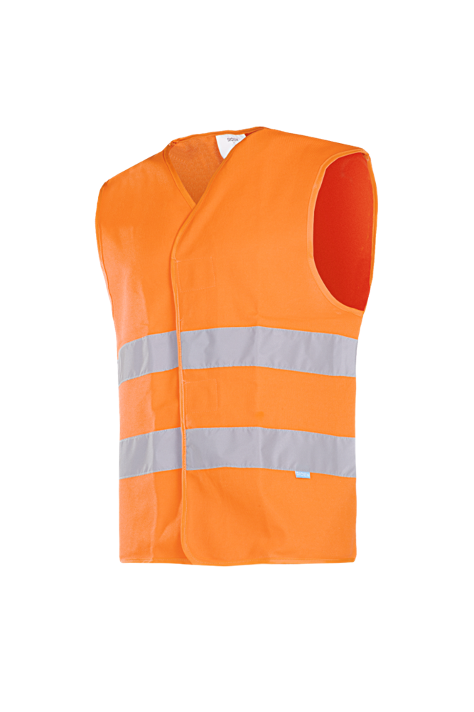 [3.75.90.441.03] Sioen Signaalvest EN ISO 20471 Klasse 2 Elba Fluorescerend Oranje 9044A2PEC (S)