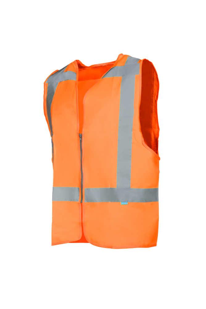 [3.75.90.521.03] Sioen - High Visibility Vest - EN ISO 20471 Klasse 2 Reflecterend - Solaka - Fluorescerend Oranje (S)
