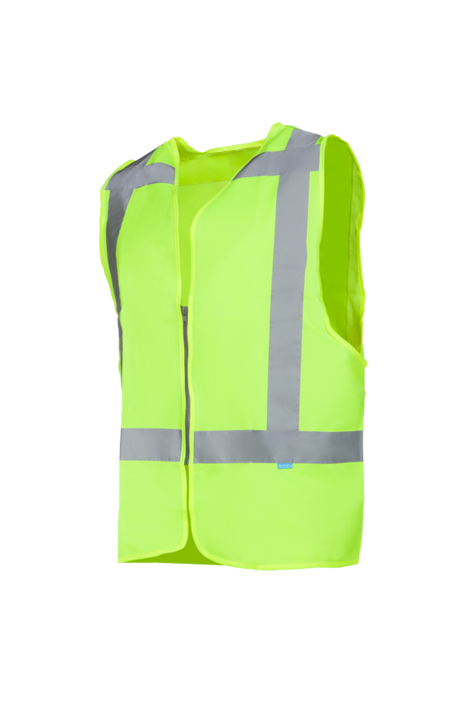 Sioen - Signalisatievest met Hoge Zichtbaarheid - EN ISO 20471 Klasse 2 - Solaka - Fluogeel - 9052A2PEC