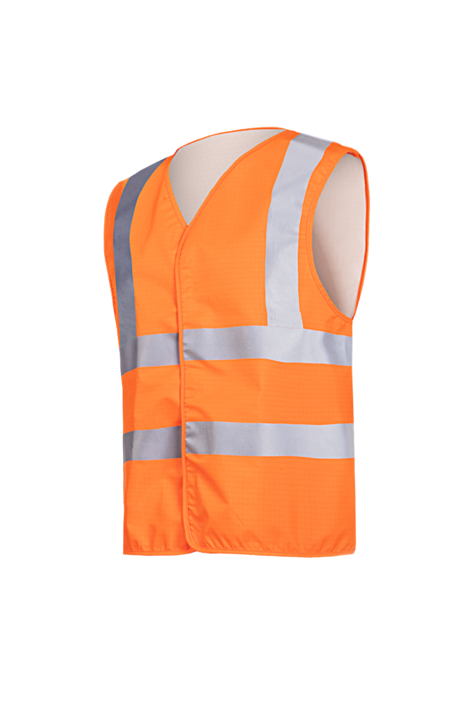 [3.75.90.921.03] Sioen - Signaalvest - EN ISO 20471 Klasse 2 Hoge Zichtbaarheid - Lacona - Fluorescerend Oranje - 9092A2PEC (S)