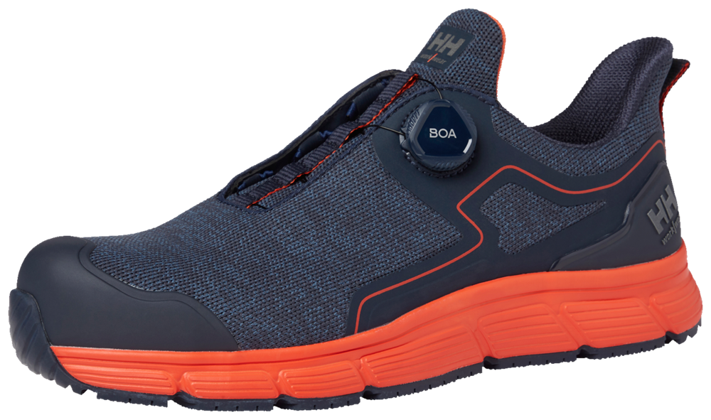 [4.27.83.505.35] Chaussure de sécurité Helly Hansen HH 78350 Kensington Low Boa S3, bleu marine/orange (35)