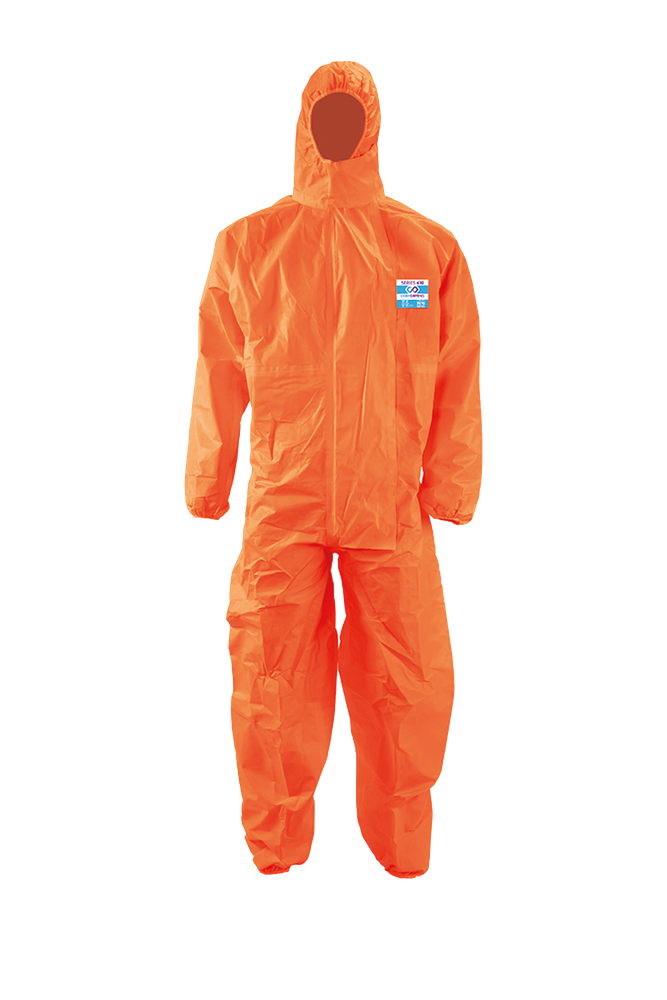 ChemDefend - Chemisch beschermende overall - Type 3+4, EN 14126, EN 1073-2, EN 1149-5 - 410 - Oranje - 410.O/055