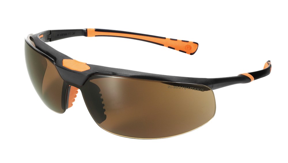 [7.43.25.333.08] Univet - Veiligheidsbril - EN166 EN170 Normen - 5X3 - Helder (bruin)