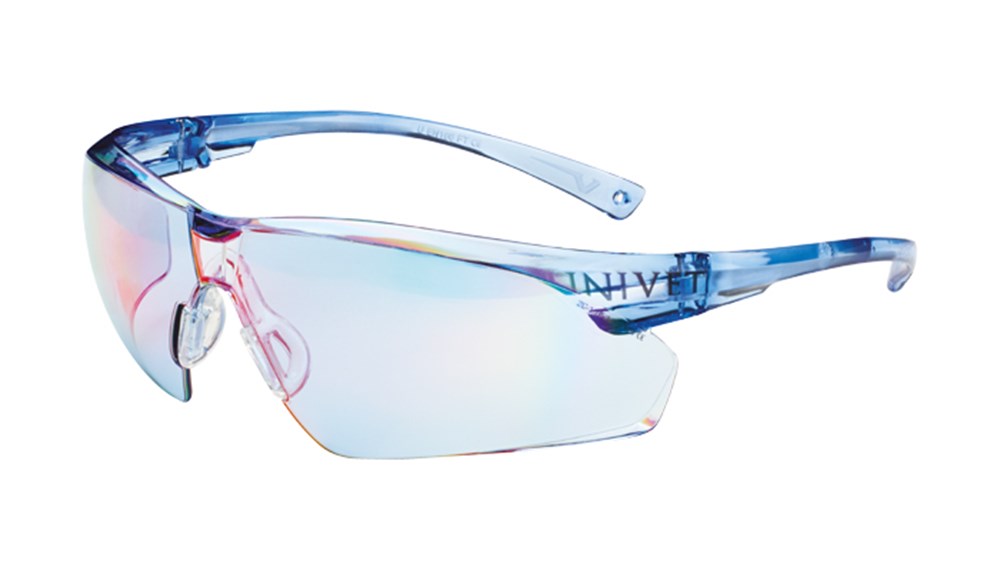 [7.43.25.505.37] Univet 505 UP veiligheidsbril (blauw)