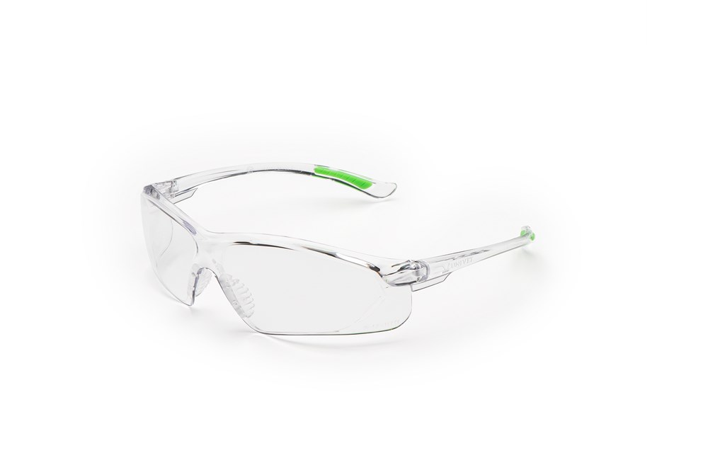 Univet - Veiligheidsbril - EN166 FT, EN170 - 516 - Helder/Groen - 516.01.00.00