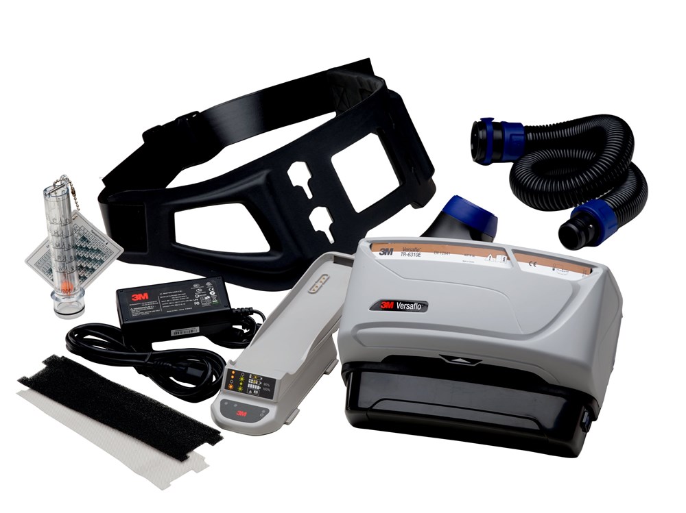 [1.21.38.619.00] 3M - Motoraangedreven ademhalingsapparaat starterkit - A2P filter, stof, nevel, dampen, organische dampen - TR-619E