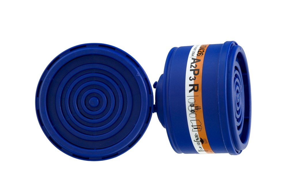 Spasciani - Gecombineerde Filterset A2P3 R - 2040 - Bruin & Wit