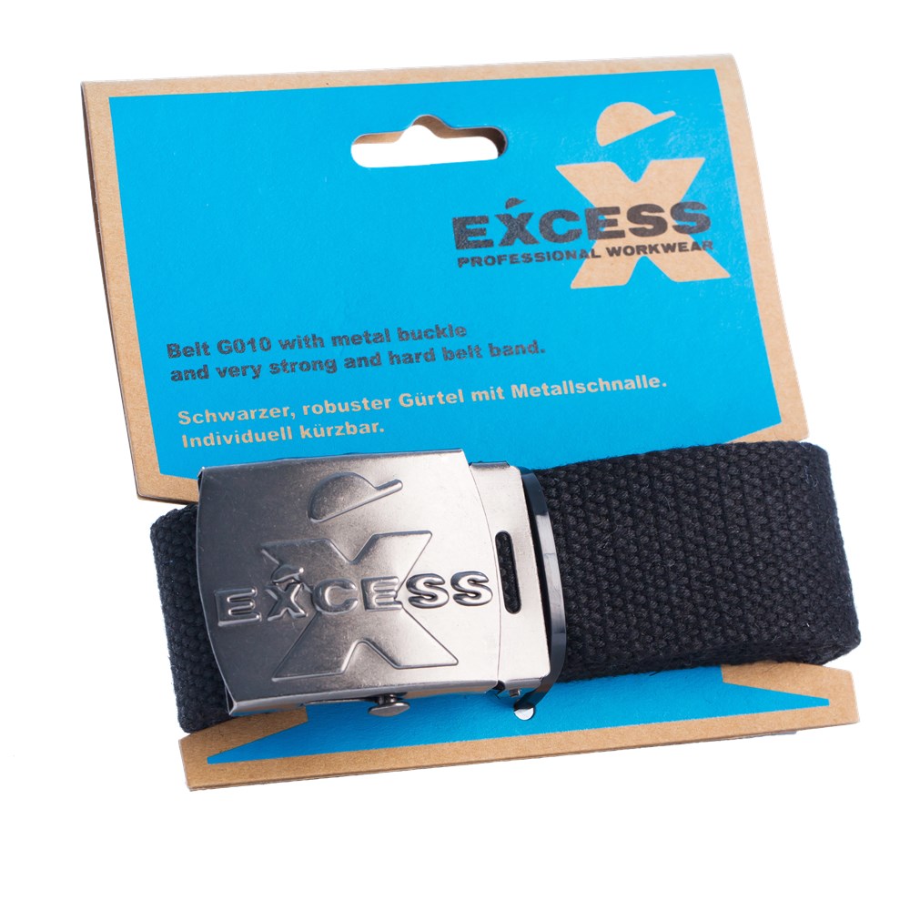 Excess - Canvas Riem - Duurzaam, Verstelbaar - 010 - Zwart