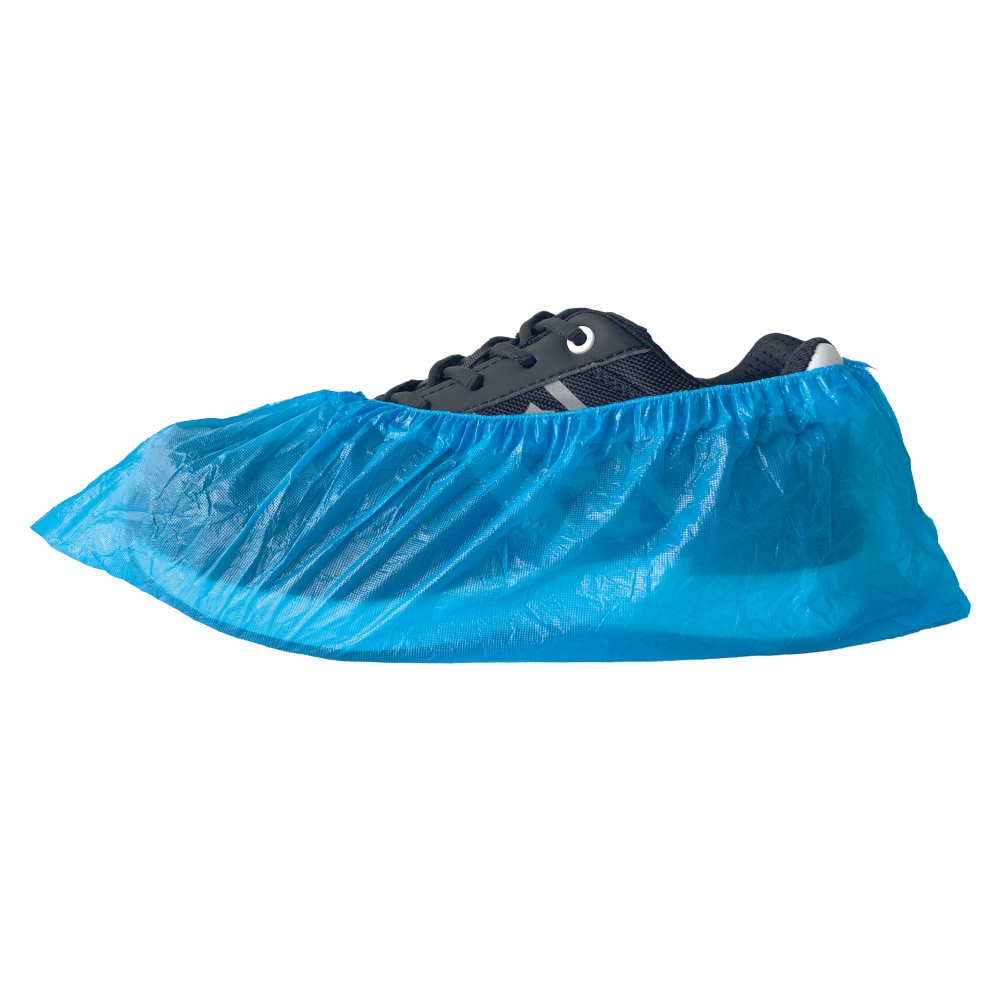 [5.09.50.105.00] PSP - Disposable Schoenovertrek - PE 30mu - 50-105 - Blauw - 100 Stuks