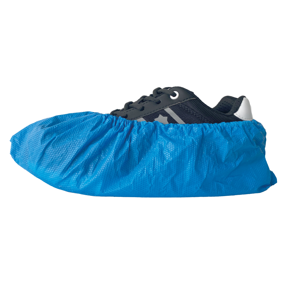 PSP 50-255 disposable PE shoe covers blue, 130 micron (50 pieces)