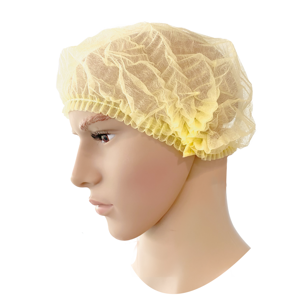 PSP - Voedselgoedgekeurd Haar net voor eenmalig gebruik - Standaard - Geel - 100 Stuks