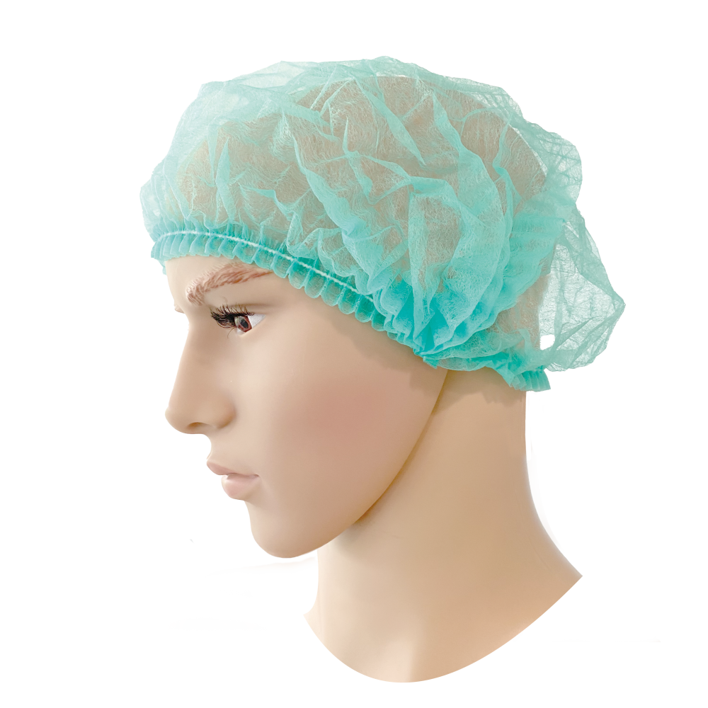 PSP - Bouffant Cap - Single Use, Food Approved - Wokkel - Green - 100 Stuks