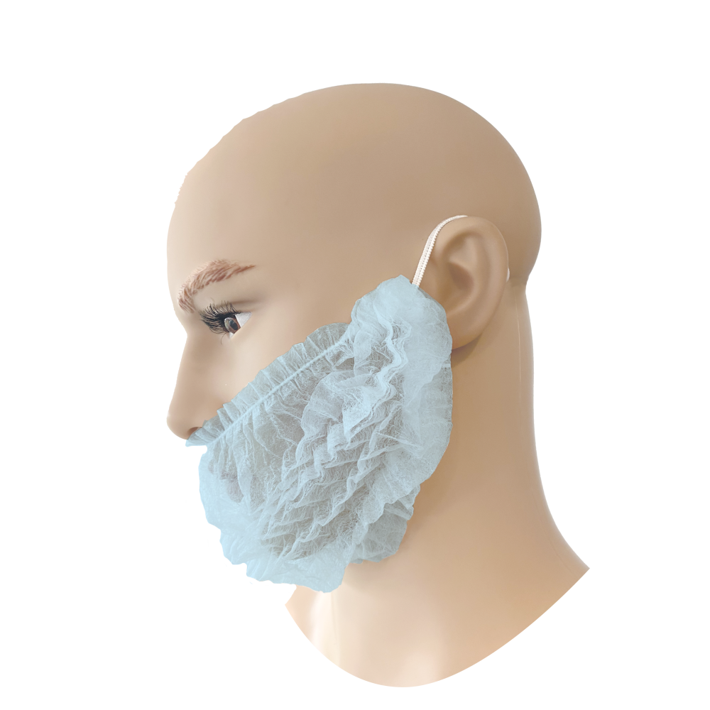 PSP - Wegwerp baardmasker - PP, Latex-vrij elastiek - 55-505 - Blauw - 100 Stuks