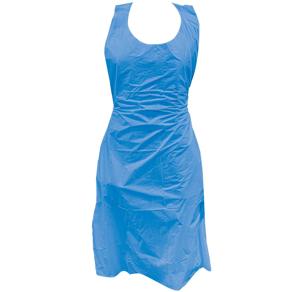 PSP - Wegwerp PE Schort - Vloeistof- & Vuilbescherming - 60-115 - Blauw