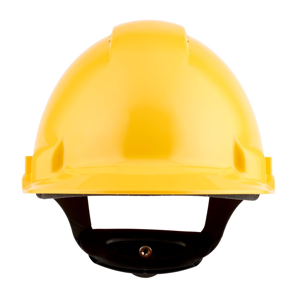 [7.21.09.302.00] 3M G3000NUV-GU geventileerde veiligheidshelm, geel, draaiknop