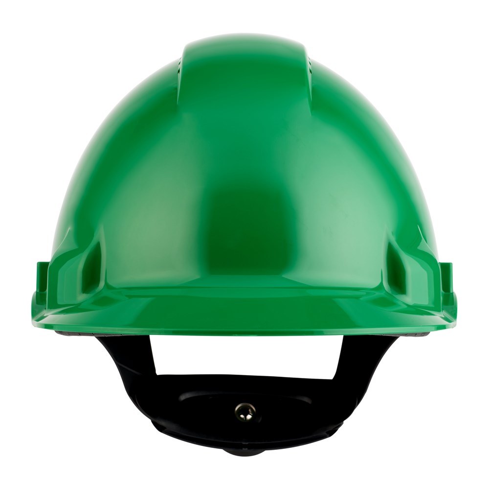 [7.21.09.304.00] 3M G3000NUV-GP geventileerde veiligheidshelm, groen, draaiknop