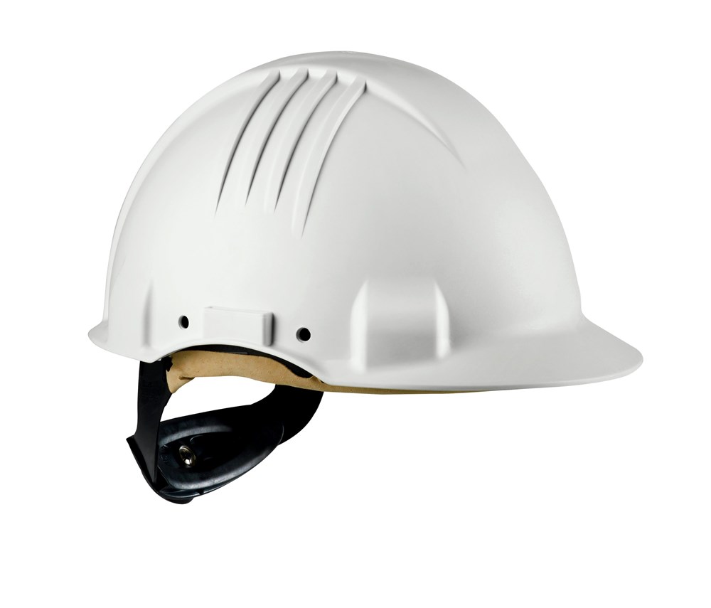 [7.21.09.375.00] 3M G3501M-VI non-vented high-heat safety helmet, white, ratchet