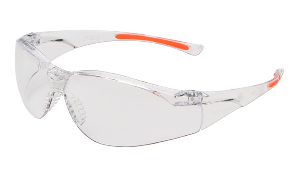 Univet - Veiligheidsbril - EN166 FT, Krasbestendig - 513 - Helder Oranje - 513.01.00.00